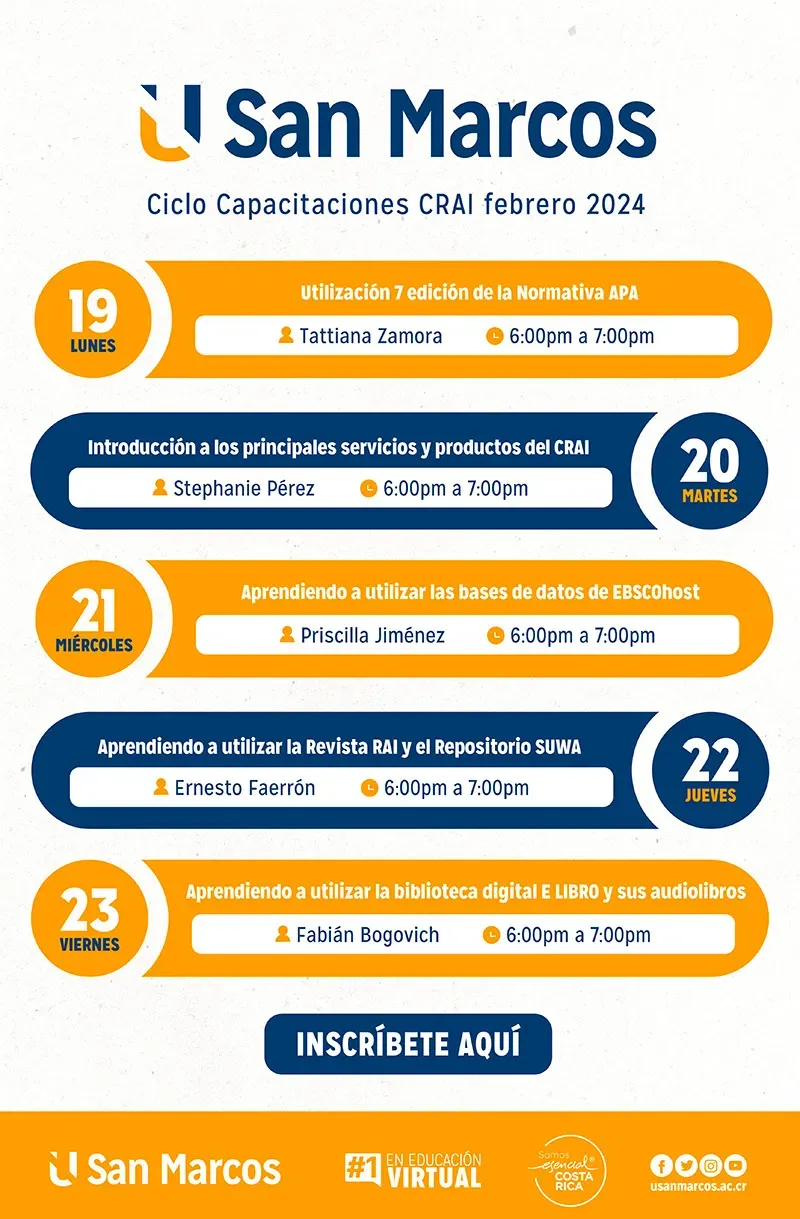 Ciclo de Capacitaciones CRAI febrero 2024