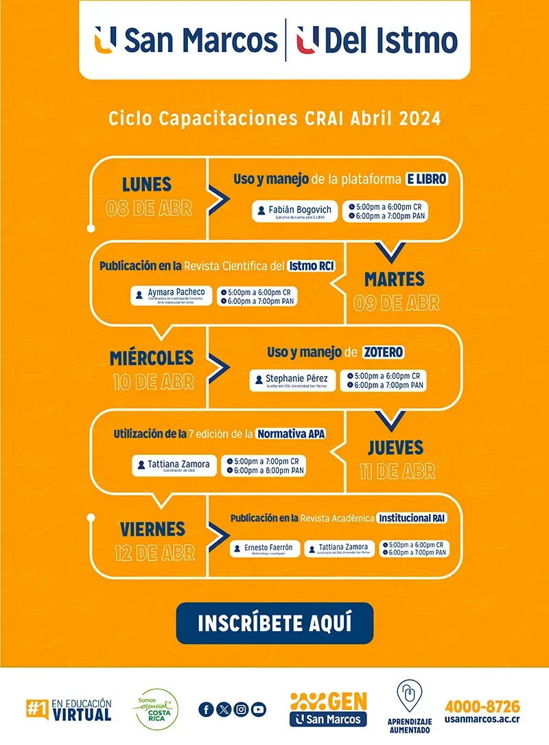 Capacitaciones CRAI Abril 2024